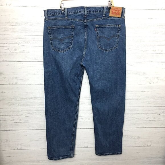 Levi's 505 Men's Straight Leg Jeans Medium Wash size 42 x 32 - Picture 3 of 11